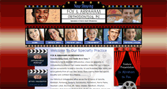 Desktop Screenshot of foxabrahamorthodontics.com